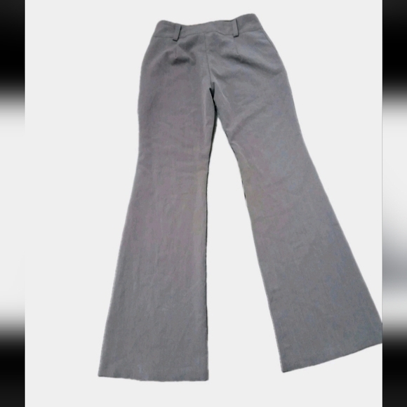 The Unbranded Brand Pants - Y2K Grey Flare Stretch Trousers Women's Size:SMALL Bell Bottoms Brand New